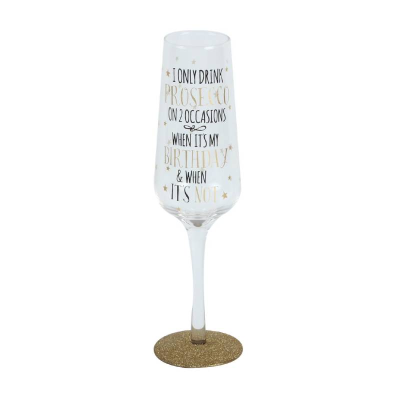 Birthday Prosecco Glass