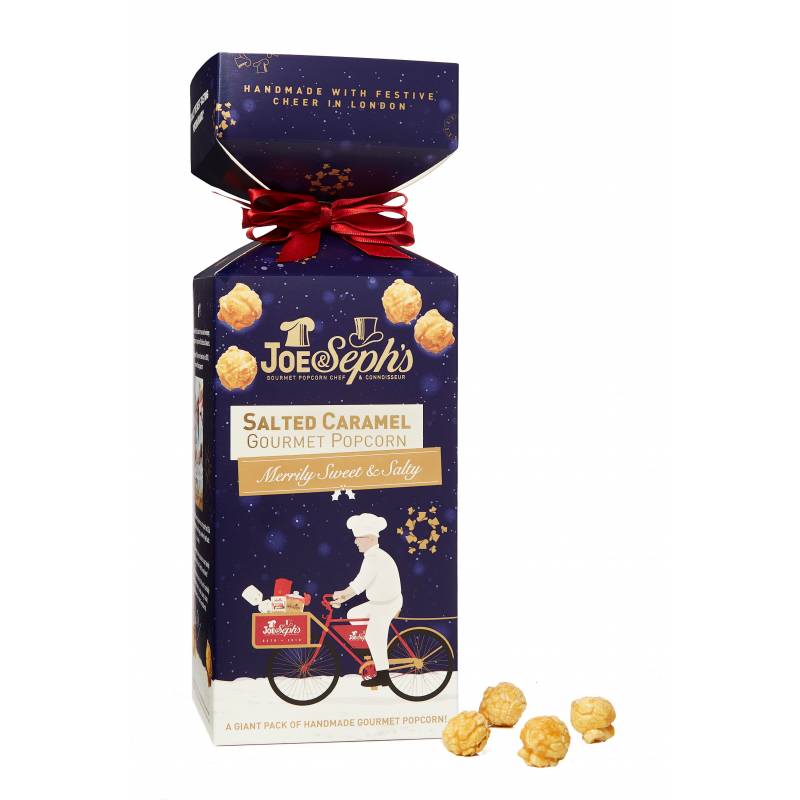 Joe and Sephs Salted Caramel Popcorn Festive Cracker 85g